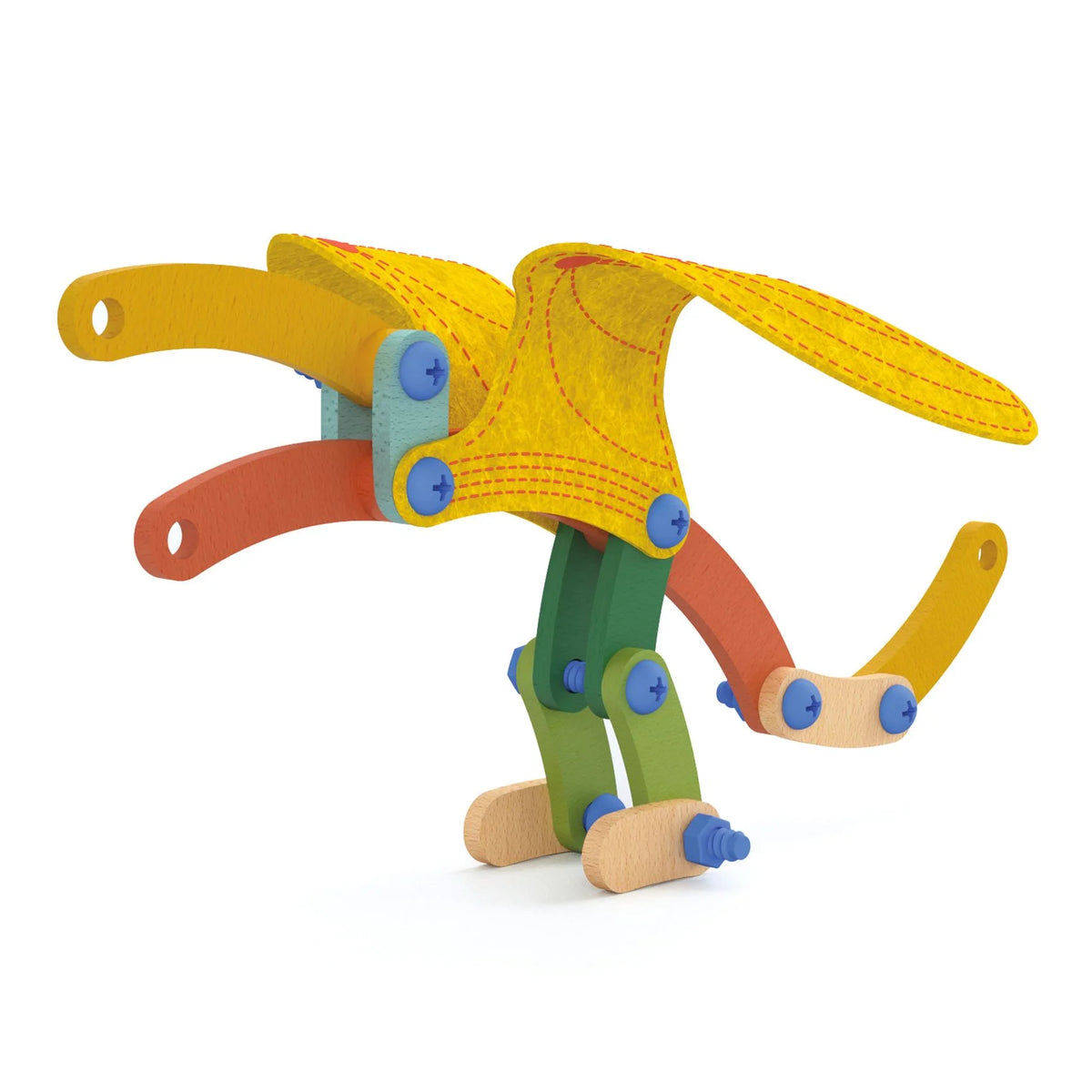 Wood and felt construction set, Buildo Dinos