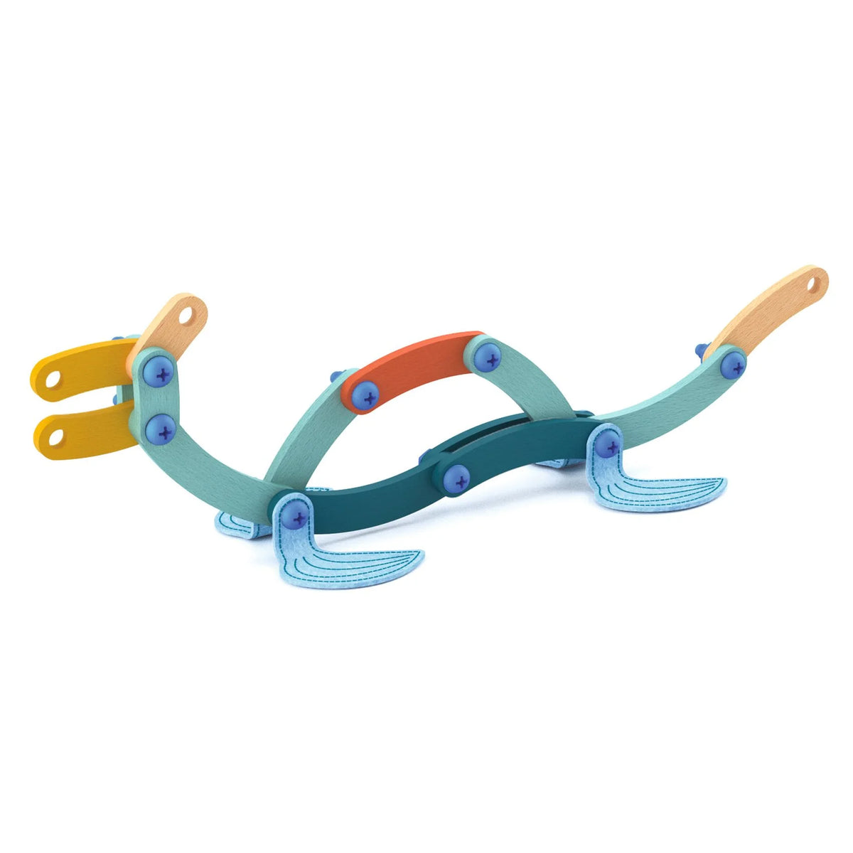 Wood and felt construction set, Buildo Dinos