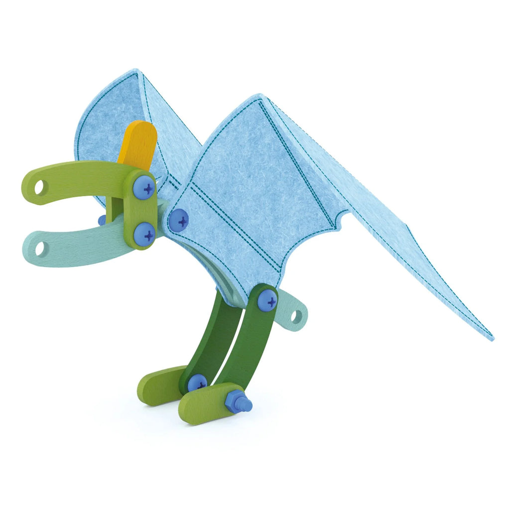 Wood and felt construction set, Buildo Dinos