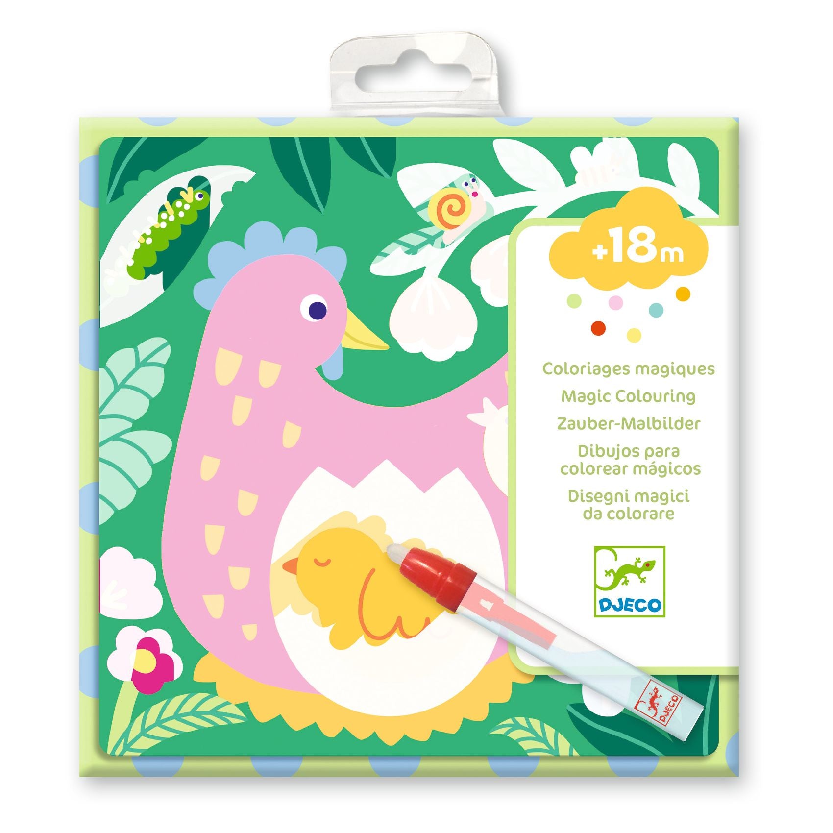 Disegni magici da colorare con acqua - Cucù! giardino