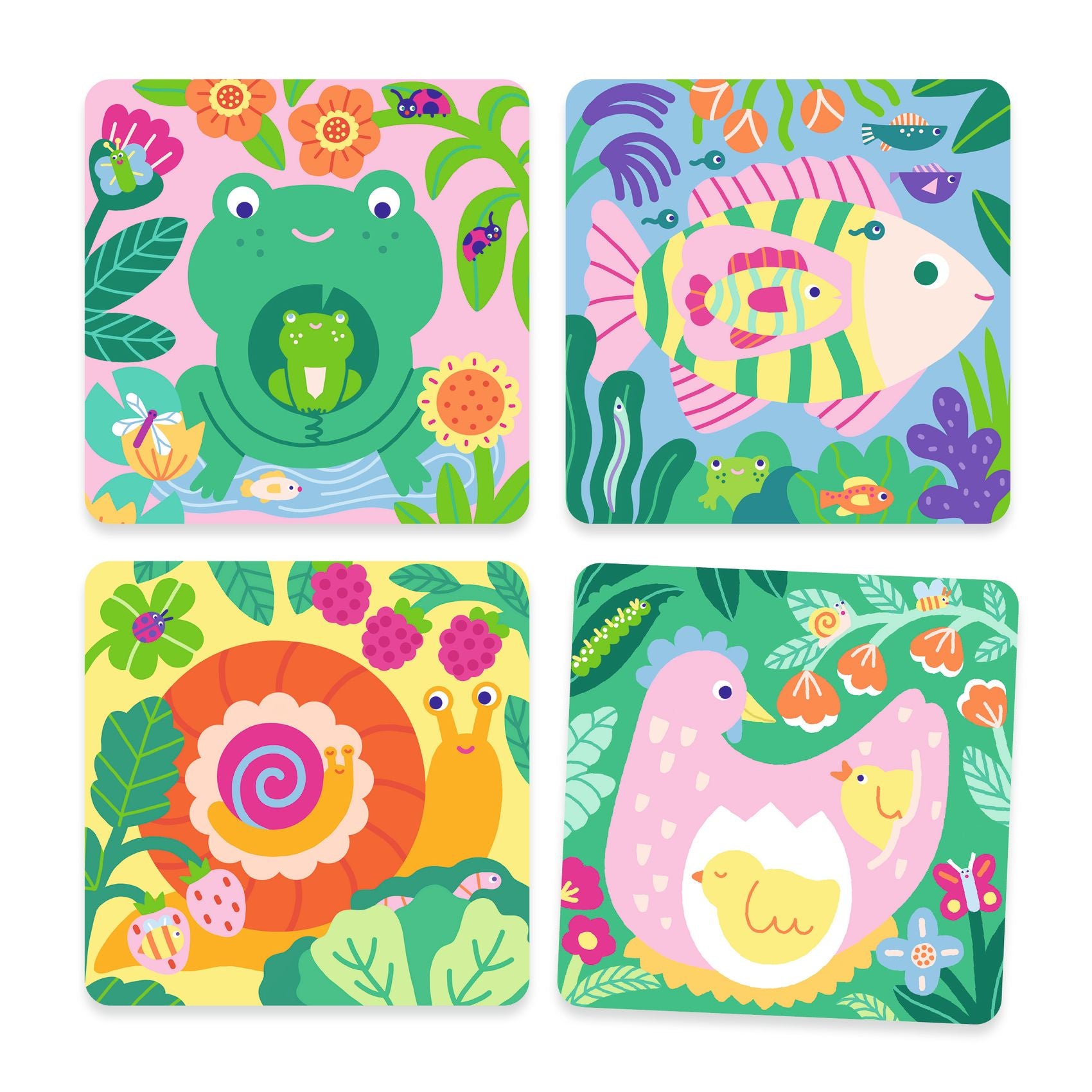 Disegni magici da colorare con acqua - Cucù! giardino