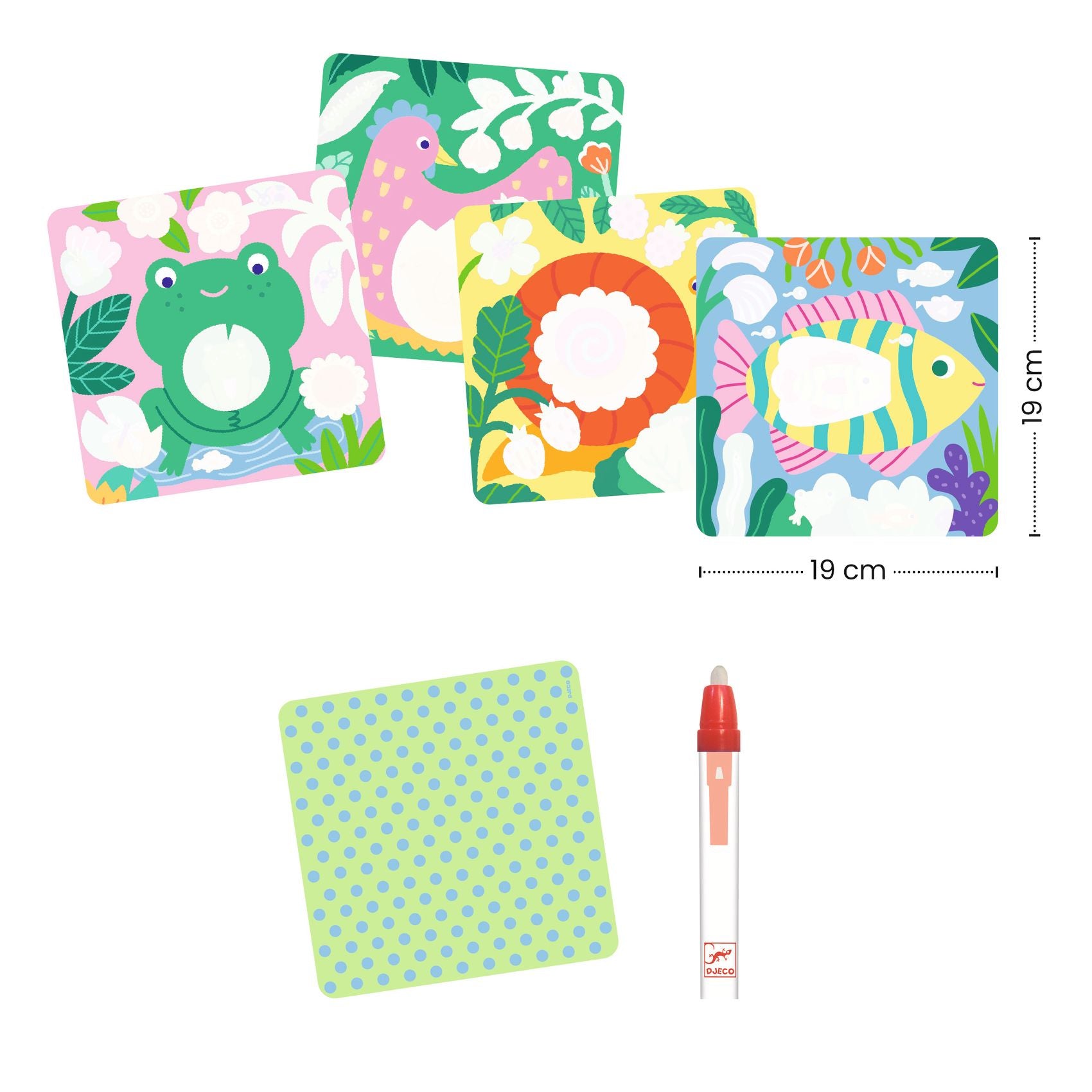 Disegni magici da colorare con acqua - Cucù! giardino