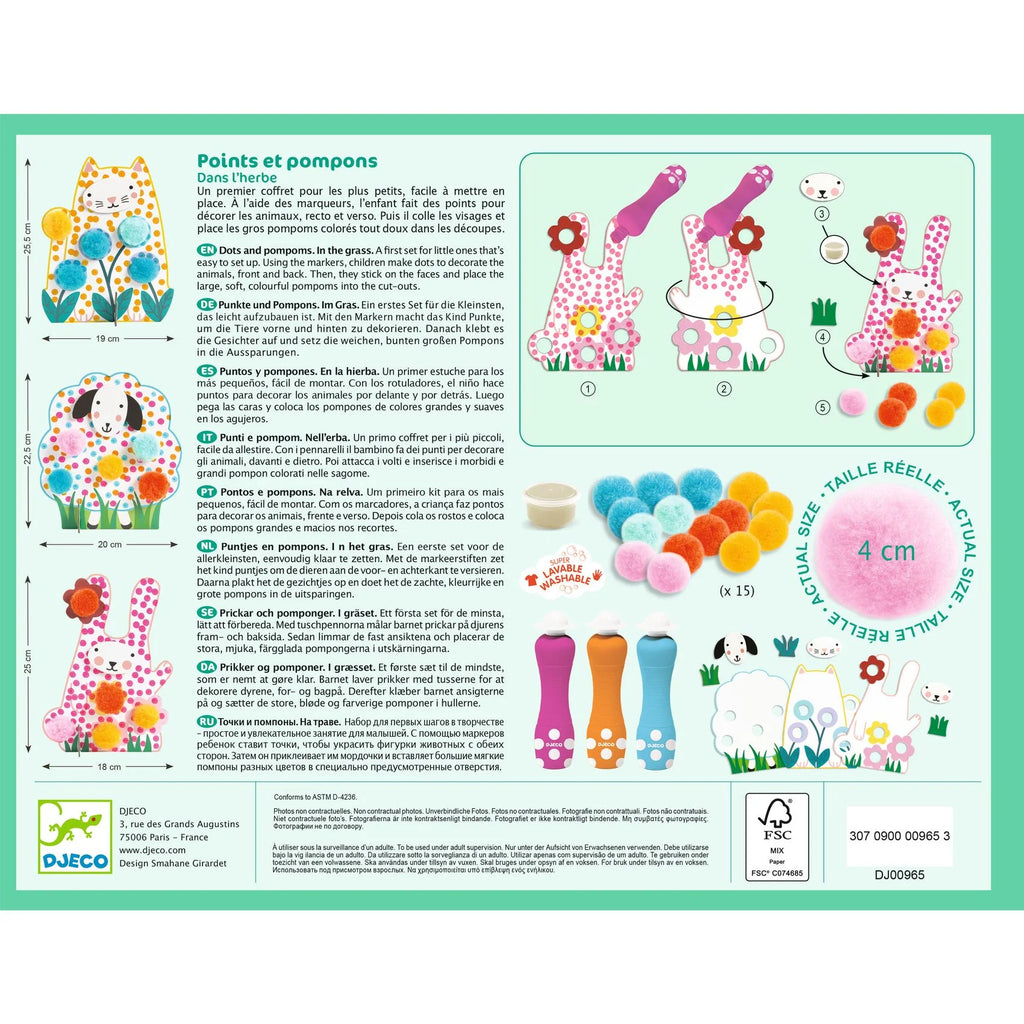 Gioco creativo, Punti e Pompom – Nell’Erba