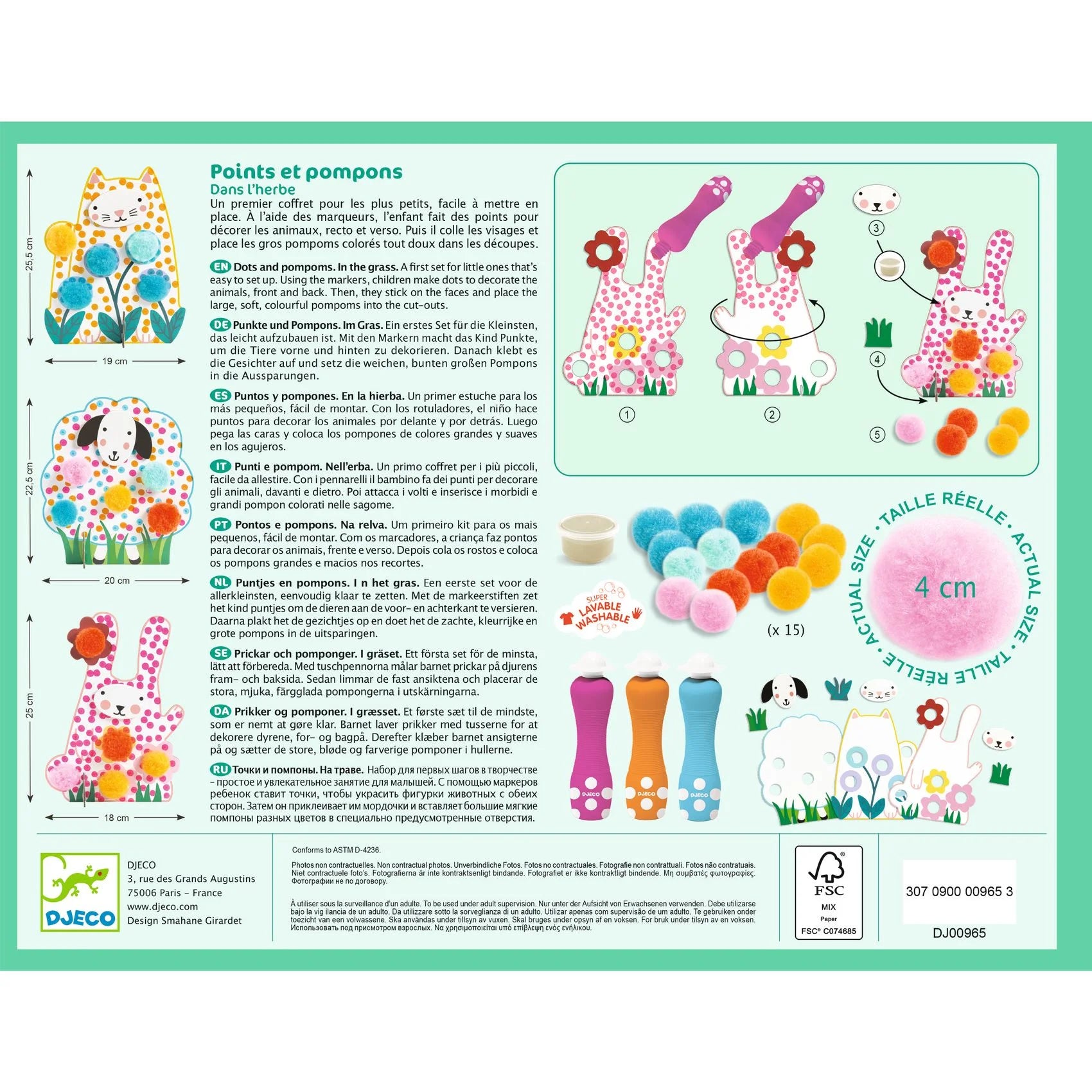 Gioco creativo, Punti e Pompom – Nell’Erba
