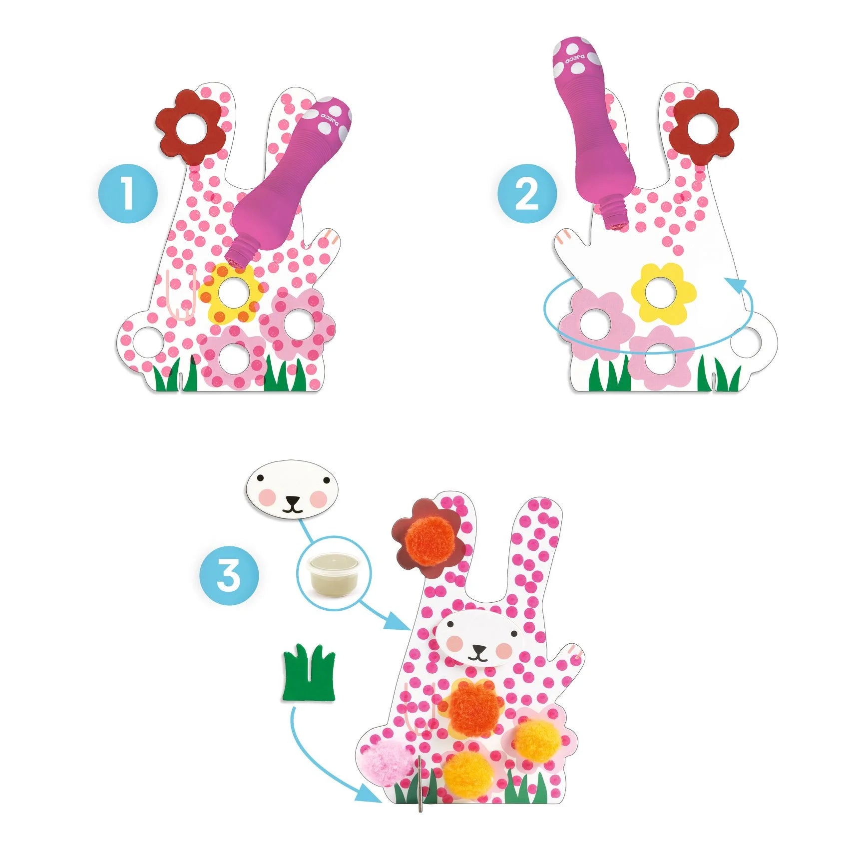 Gioco creativo, Punti e Pompom – Nell’Erba