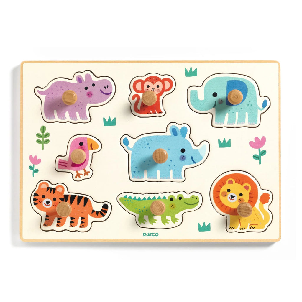 Puzzle ad incastro in legno, Hippo'n'Co