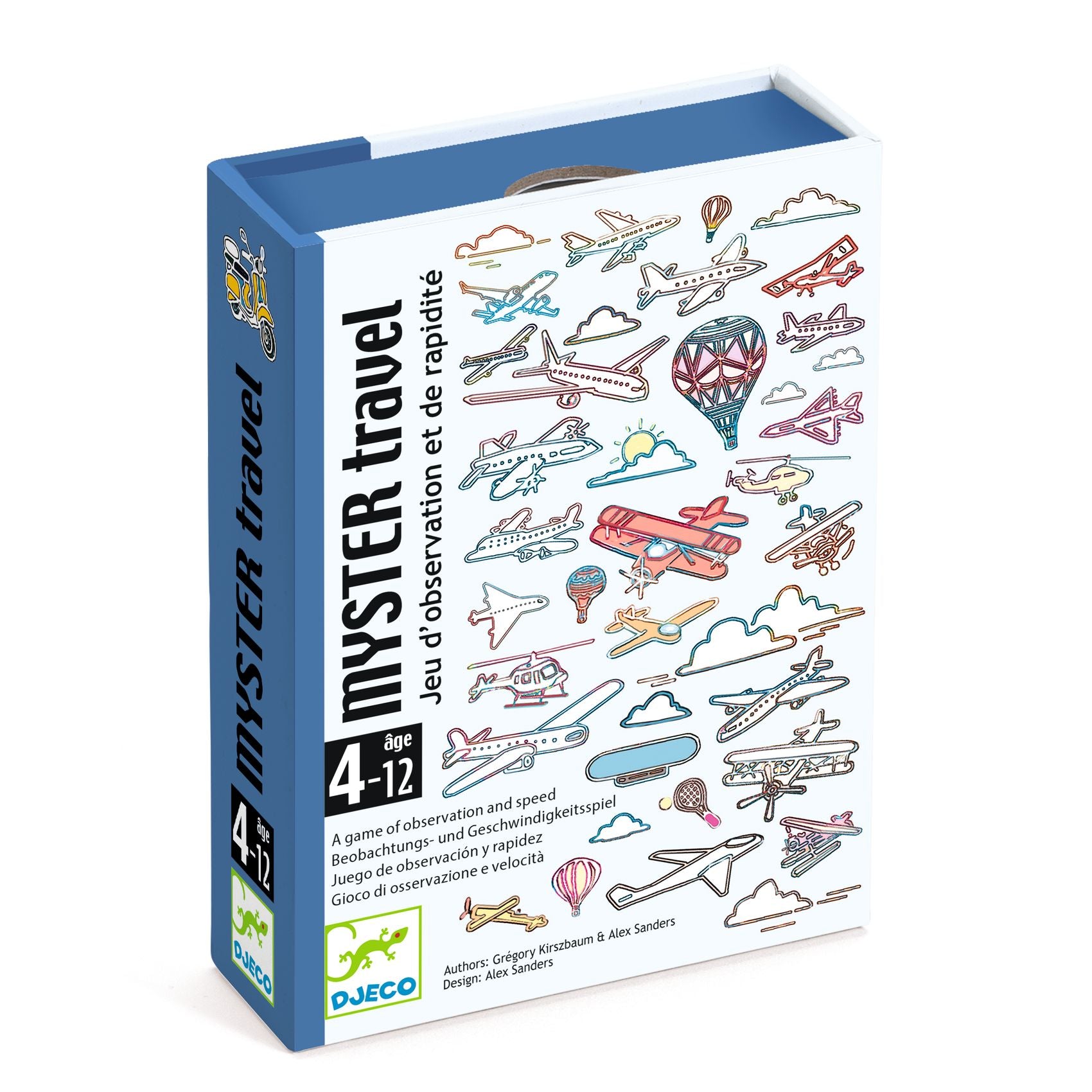 Gioco di carte osservazione e velocità, Myster travel