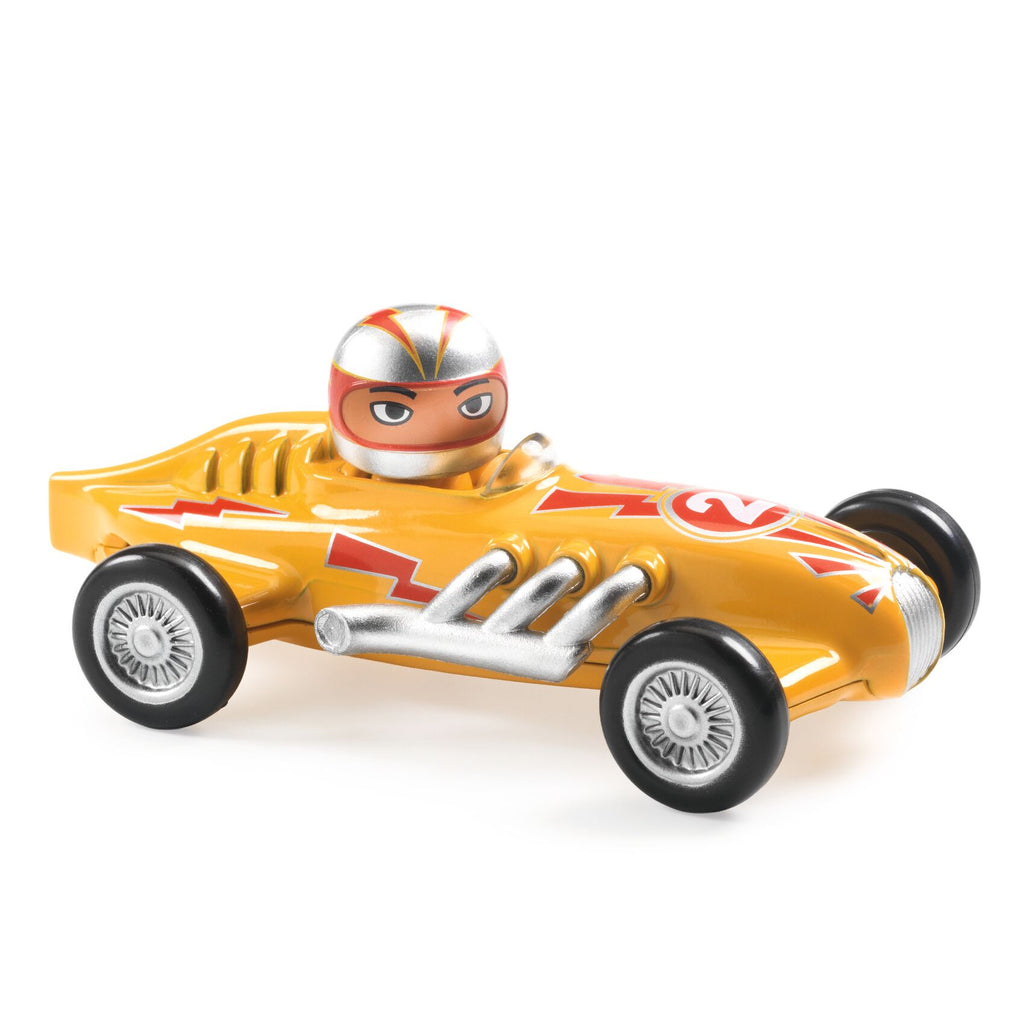 Voiture en métal, Yellow Super Speed - Crazy Motors