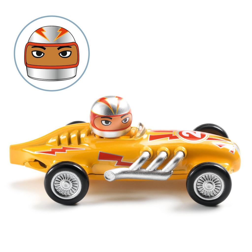 Voiture en métal, Yellow Super Speed - Crazy Motors
