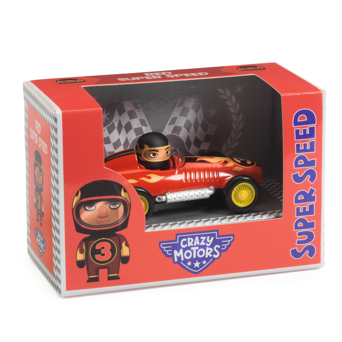 Voiture en métal, Red Super Speed - Crazy Motors