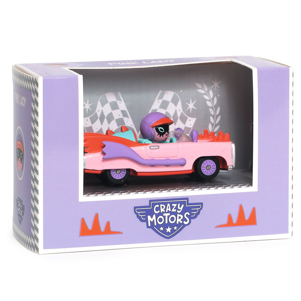 Macchinina in metallo, Pink lady - Crazy Motors