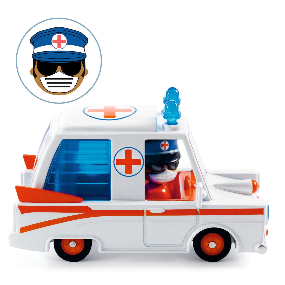 Macchinina in metallo, Hurry Ambulance - Crazy Motors
