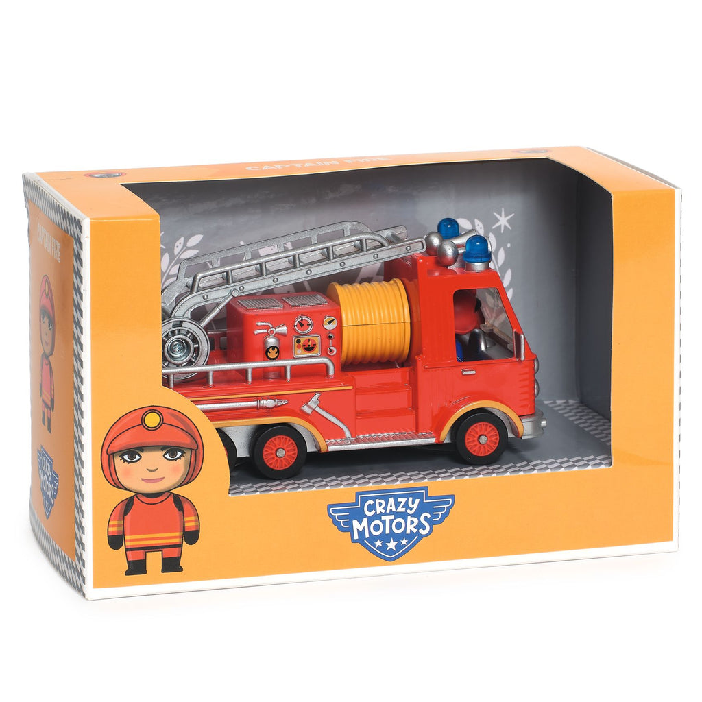 Metal Toy Car, Fire Truck - Crazy Motors