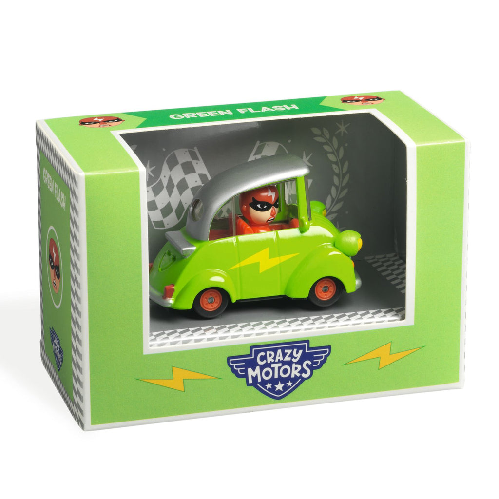 Macchinina in metallo, Green Flash - Crazy Motors - Djeco