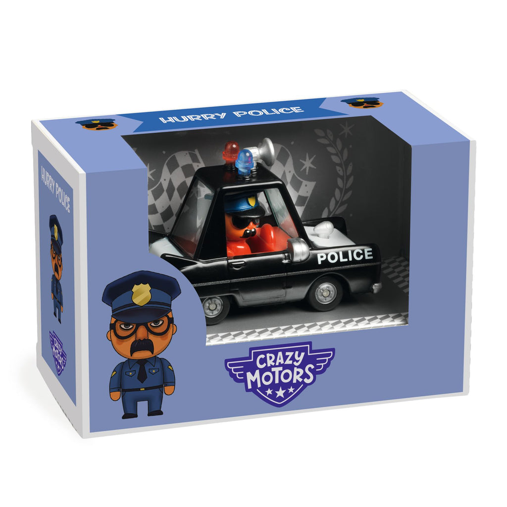 Voiture miniature en métal, Hurry Police - Crazy Motors