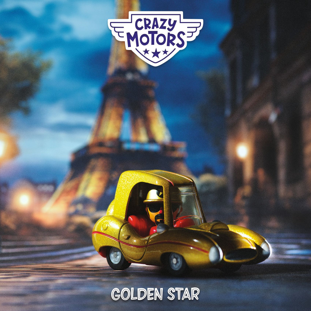 Macchinina in metallo, Golden Star - Crazy Motors