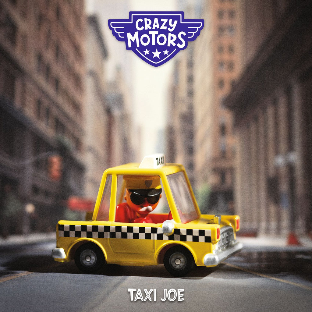 Petite voiture en métal, Taxi Joe - Crazy Motors