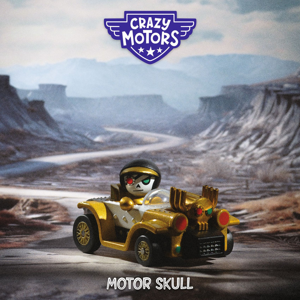 Macchinina in metallo, Motor Skull - Crazy Motors