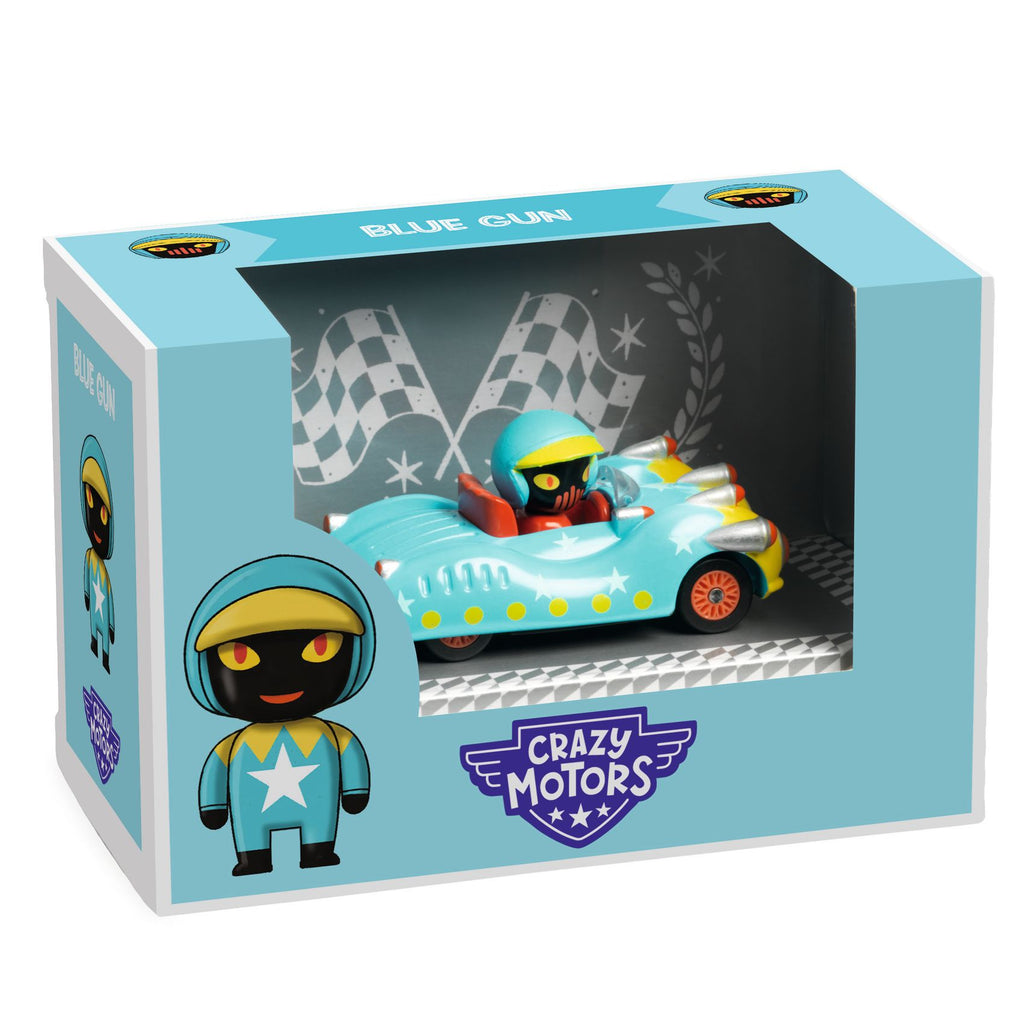 Macchinina in metallo, Blue Gun - Crazy Motors
