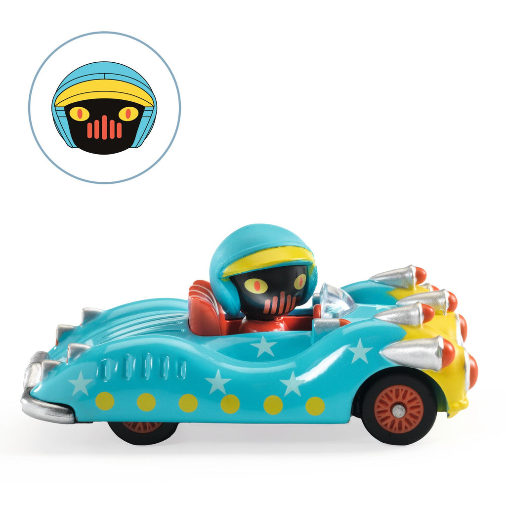Macchinina in metallo, Blue Gun - Crazy Motors