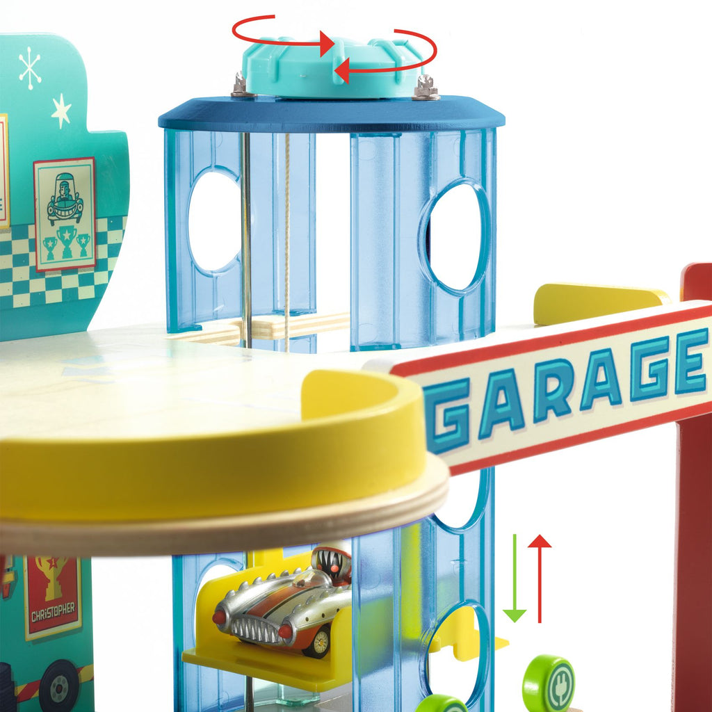 Garage in legno per macchinine Crazy Motors
