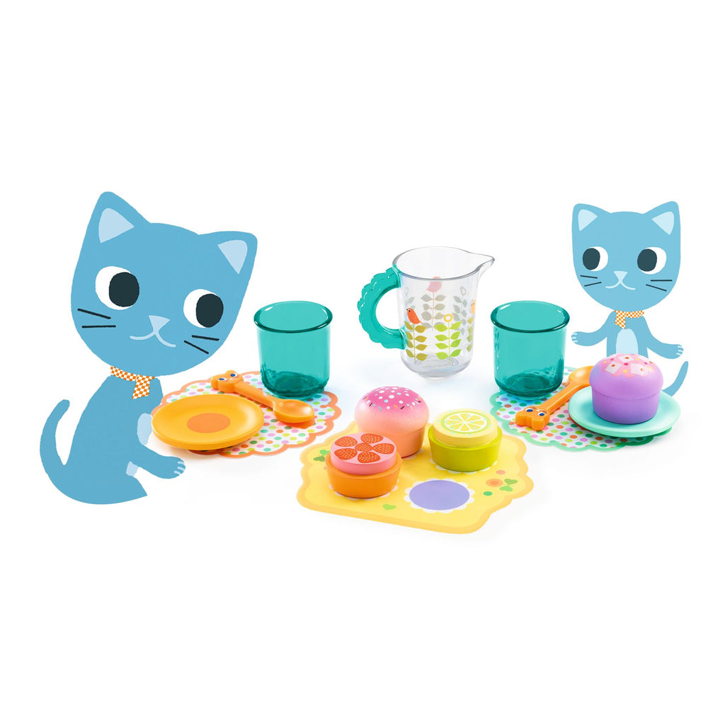 Snack Set, At the table with cats 