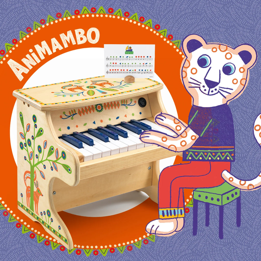 Pianoforte elettronico in legno, Animambo