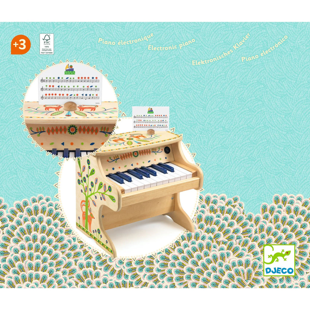 Pianoforte elettronico in legno, Animambo