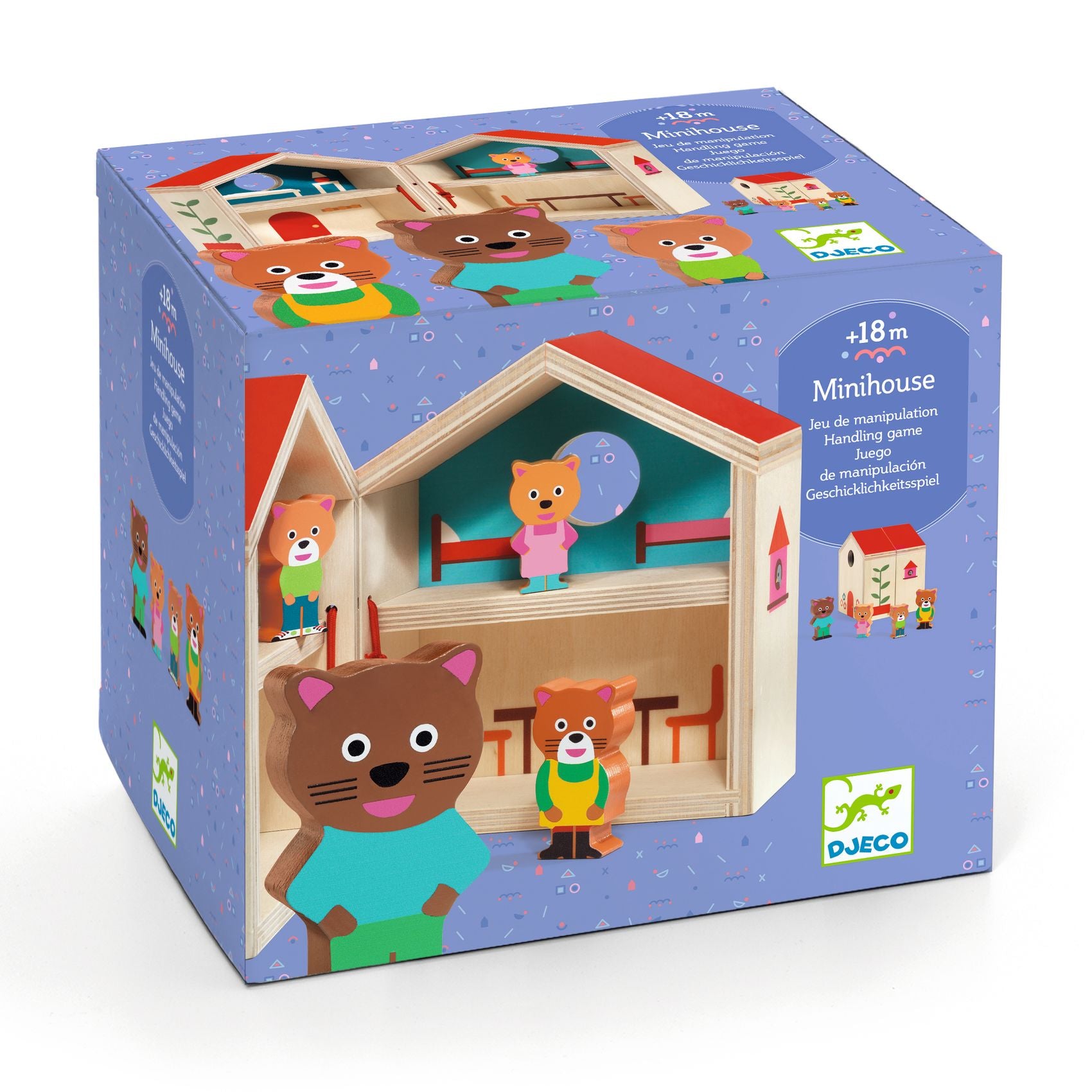 Casetta in legno con personaggi, Minihouse