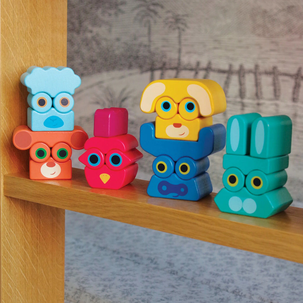 Ze Faces - Blocs de bois