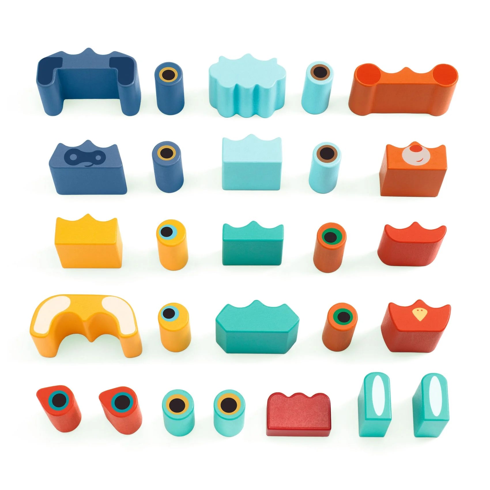 Ze Faces - Blocs de bois