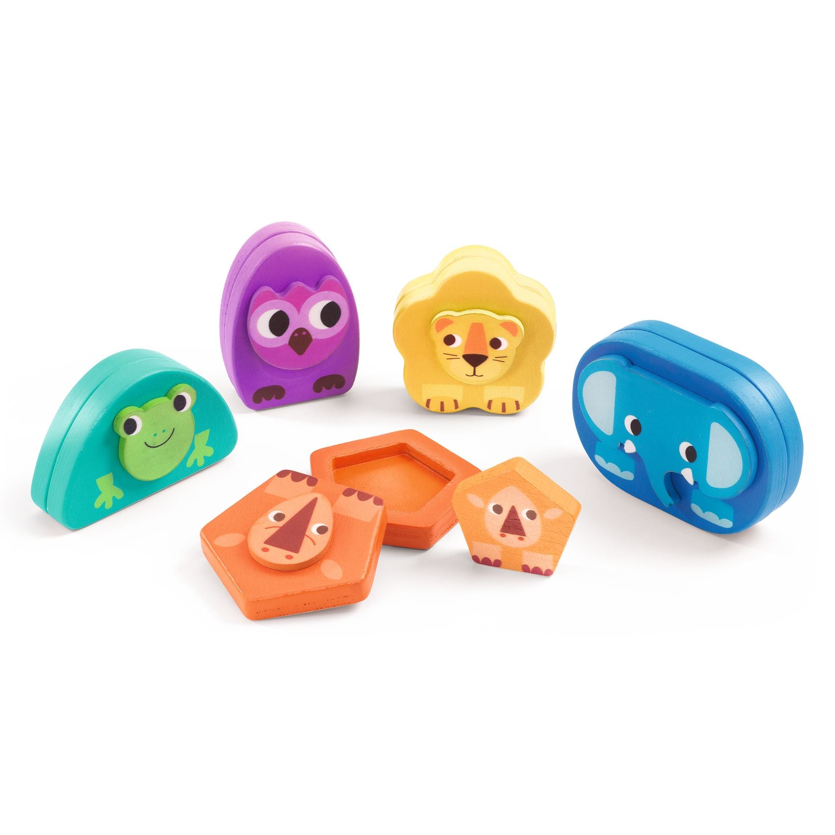 Gioco di nascondino magnetico in legno, Kimami wild | Djeco