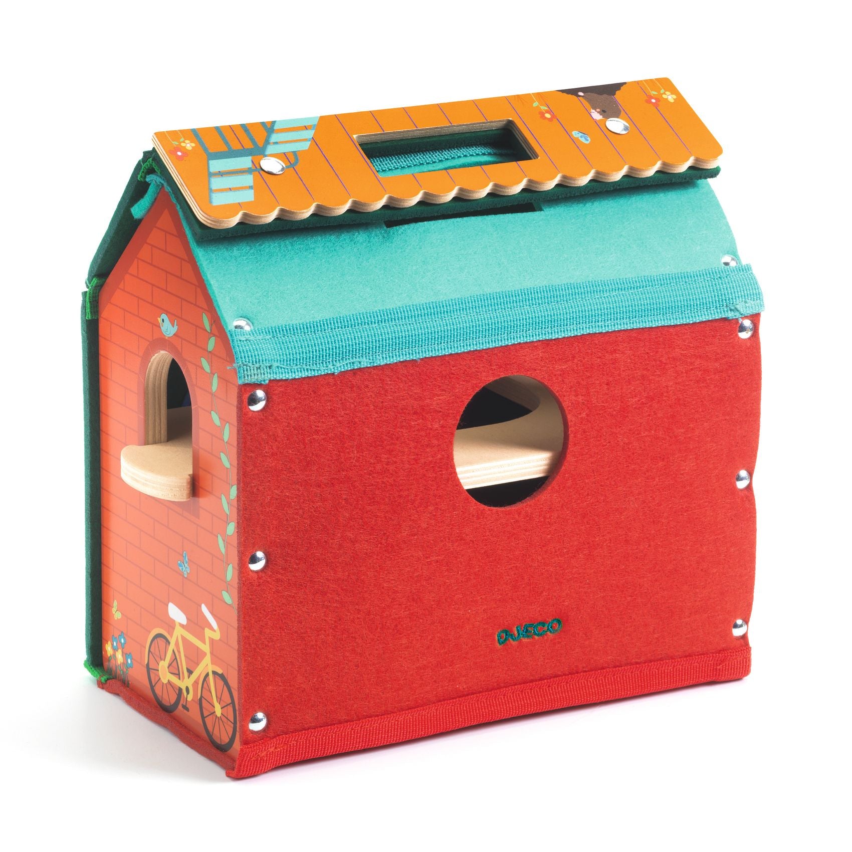 Casetta in legno con personaggi, SoftiHouse