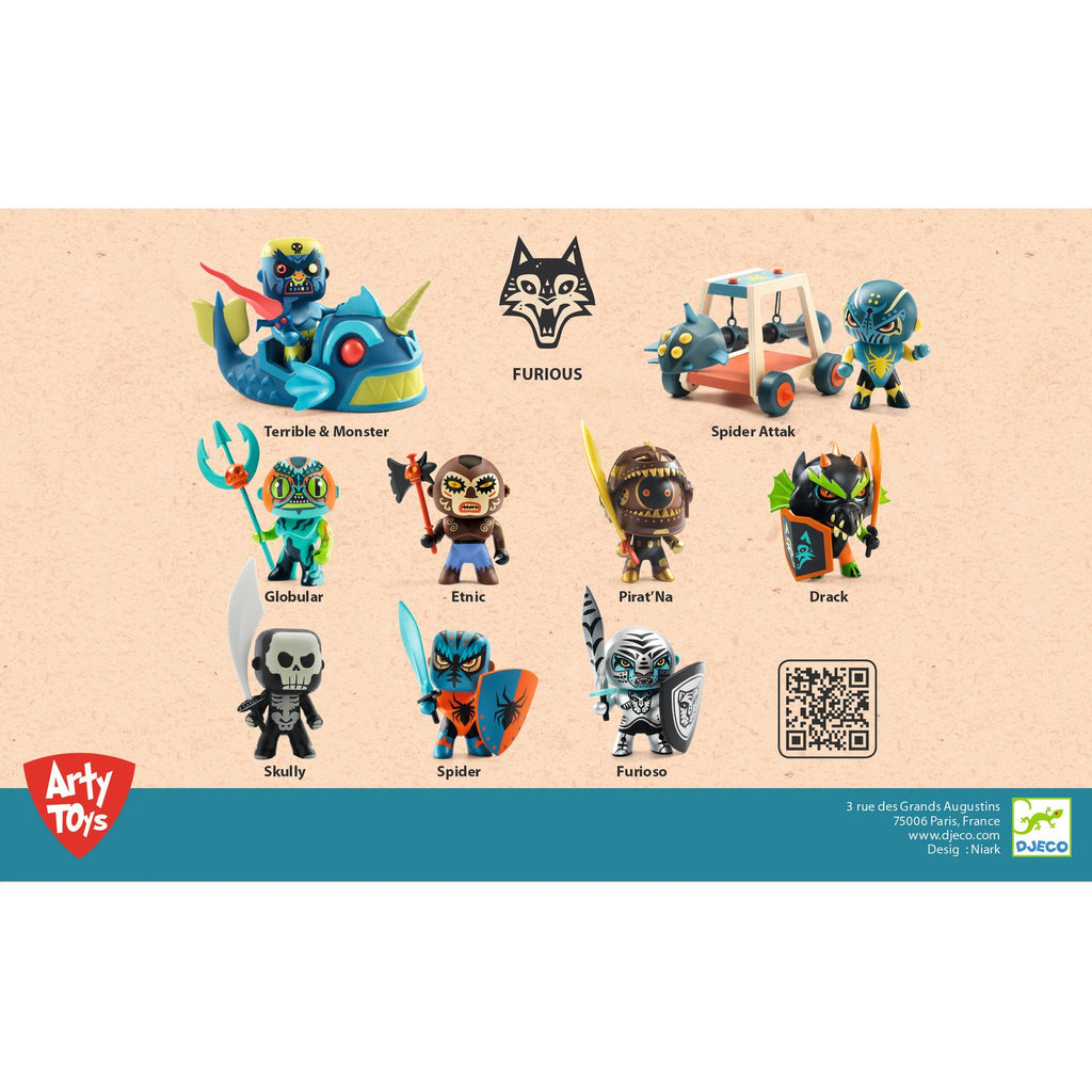 Spider attack, Furious Arty toys