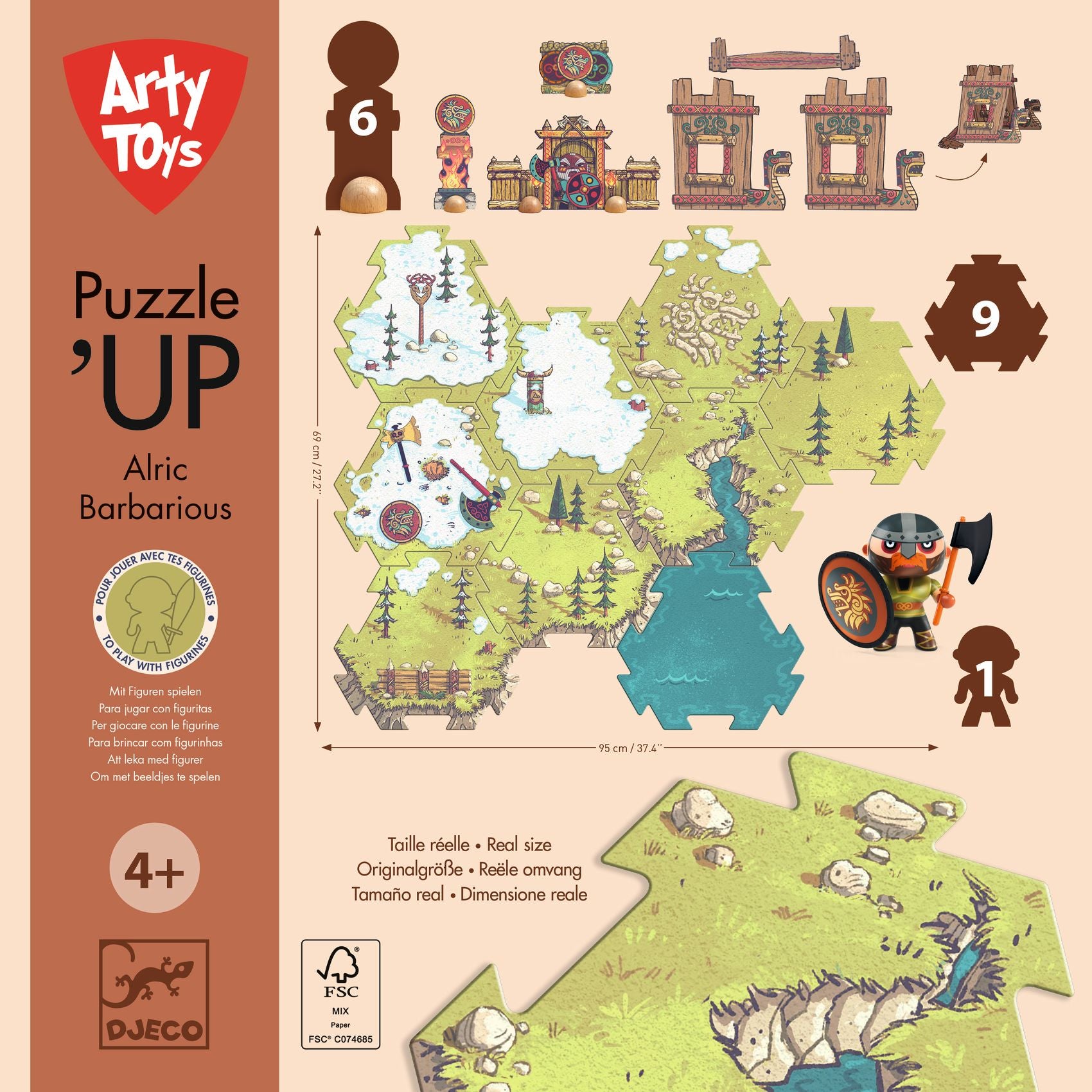 Puzzl'Up Arty toys, Alric Barbarious 15pz + 1 personagio