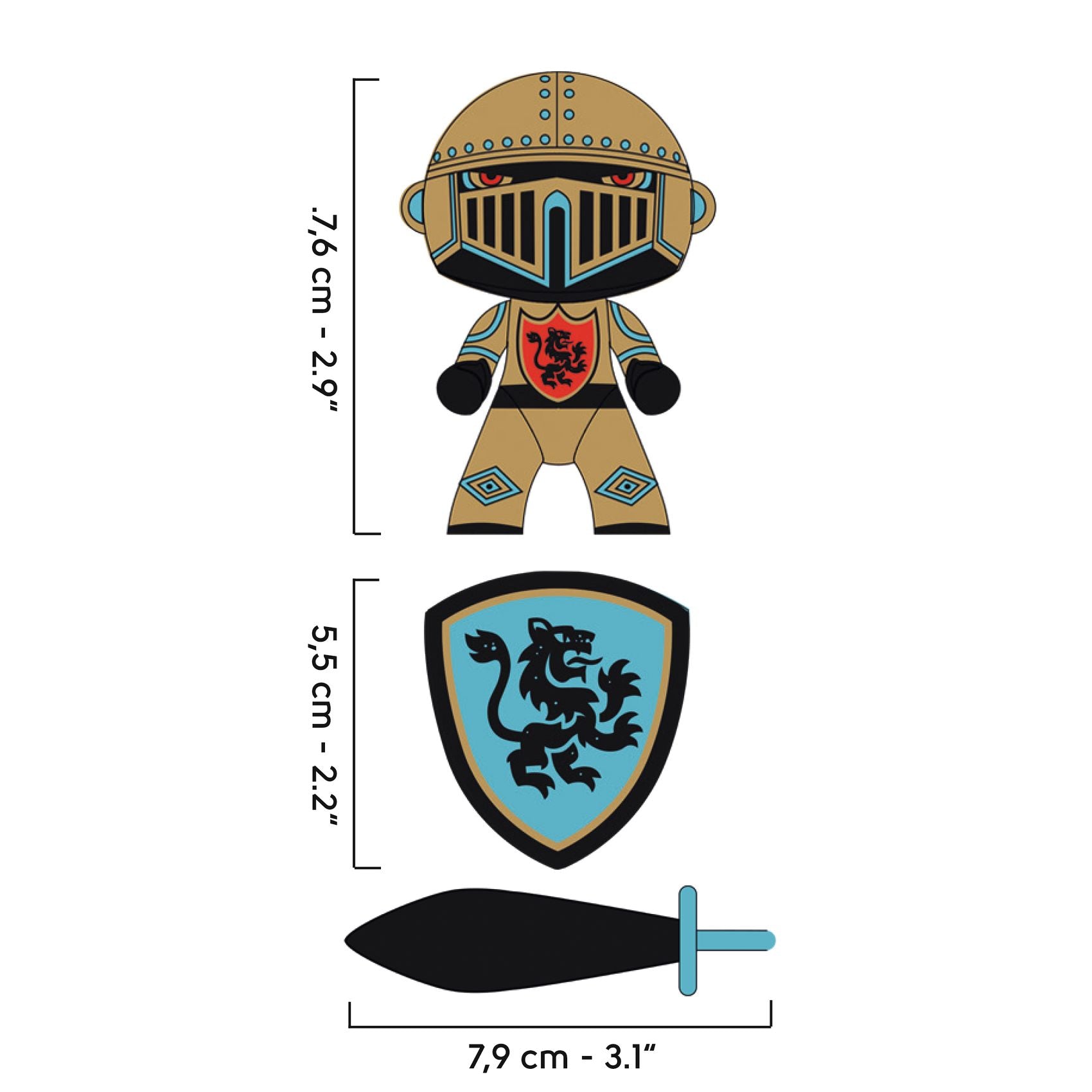 Chevalier Azur, Glorieux Arty toys