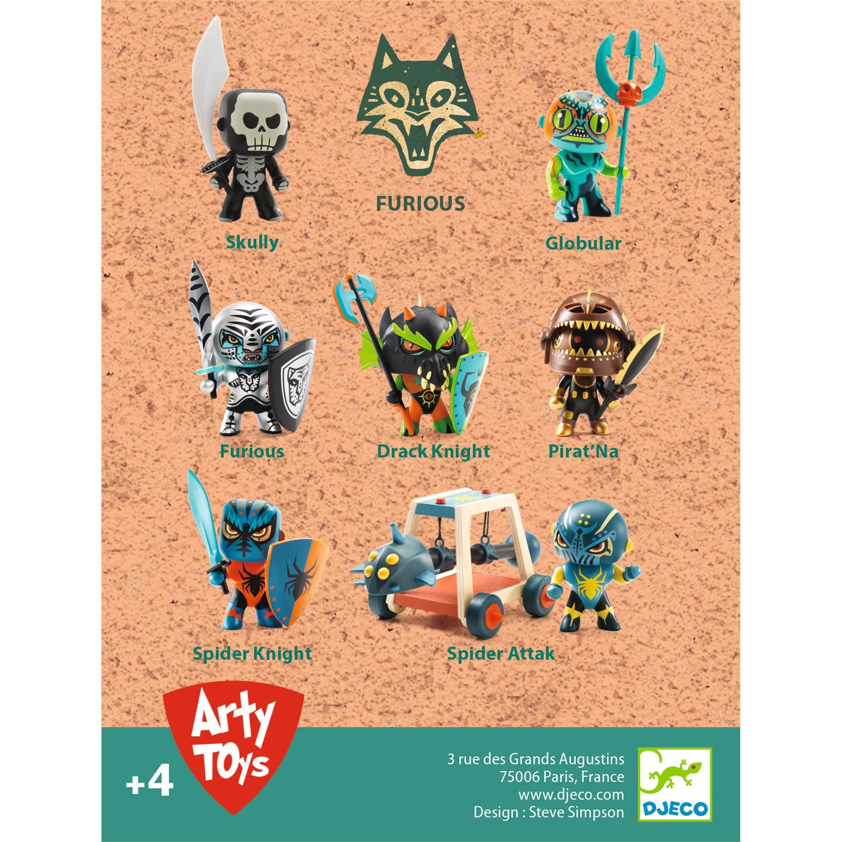 Draco, jouets Arty furieux