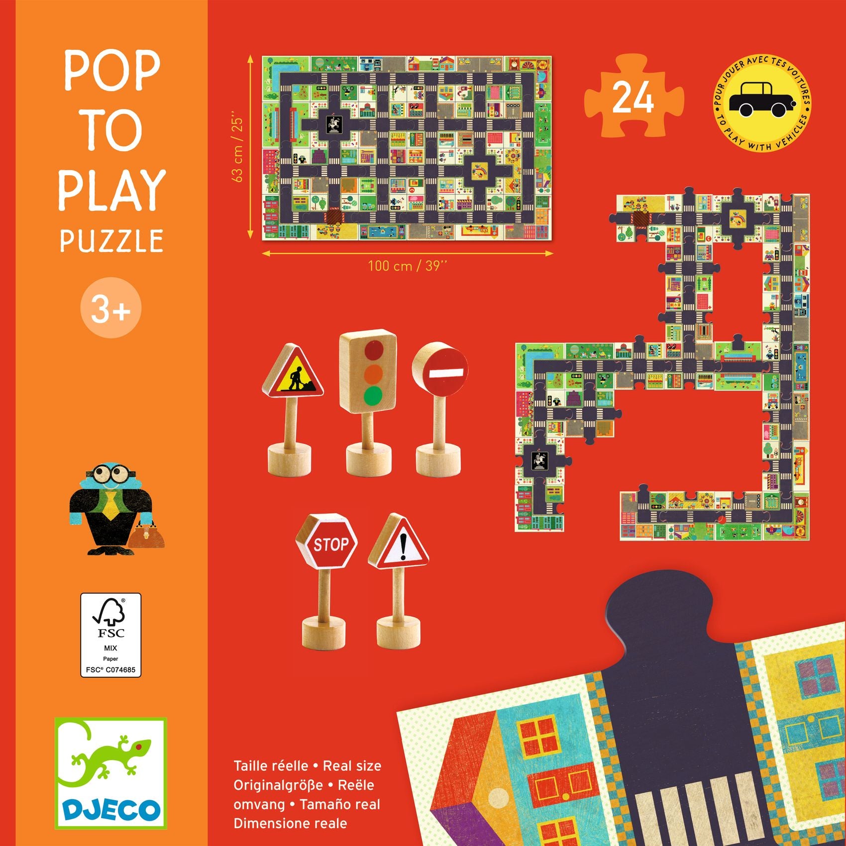 Pop to Play puzzle gigante, Strade in Città