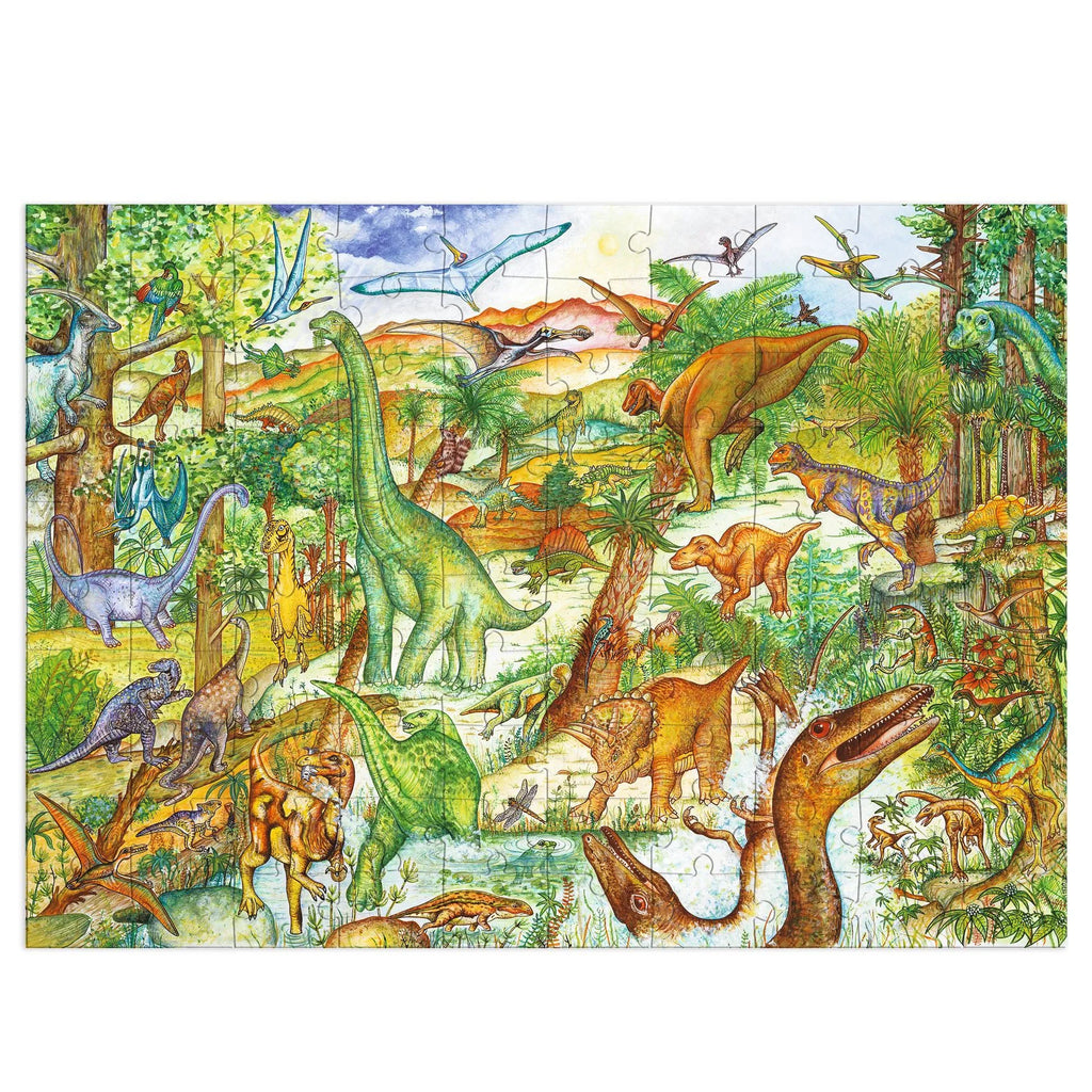Observation puzzle, Dinosaurs - 100 pieces