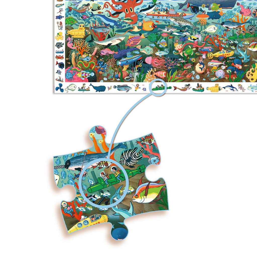 Puzzle d'osservazione I segreti del mare, 200pz