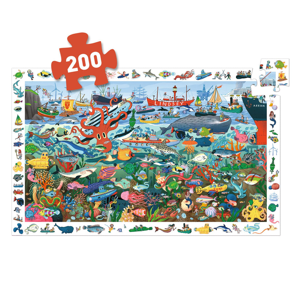 Puzzle d'osservazione I segreti del mare, 200pz