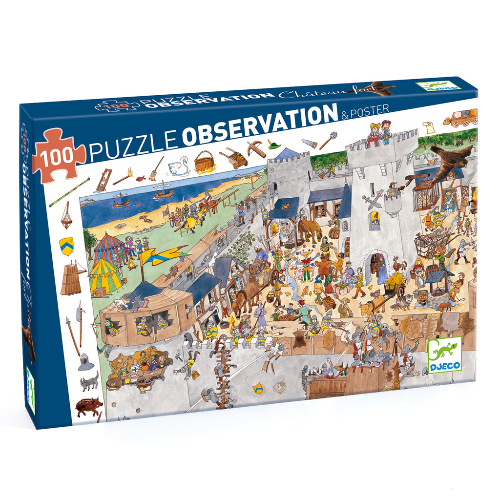 Djeco | Puzzle d'osservazione Il Castello 100pz