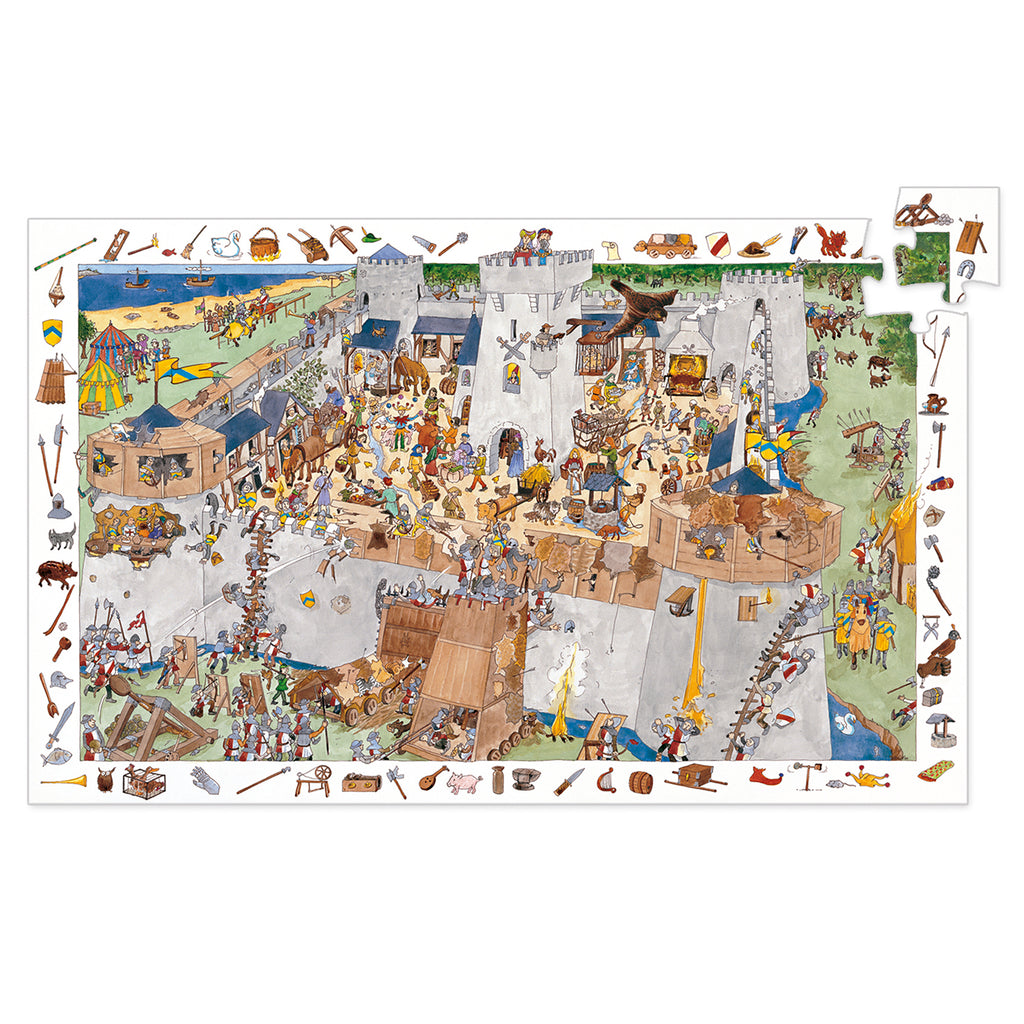 Djeco | Puzzle d'osservazione Il Castello 100pz
