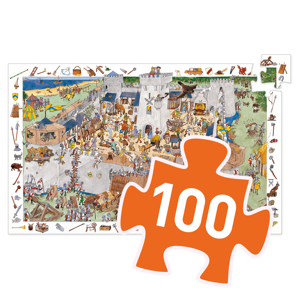 Djeco | Puzzle d'osservazione Il Castello 100pz