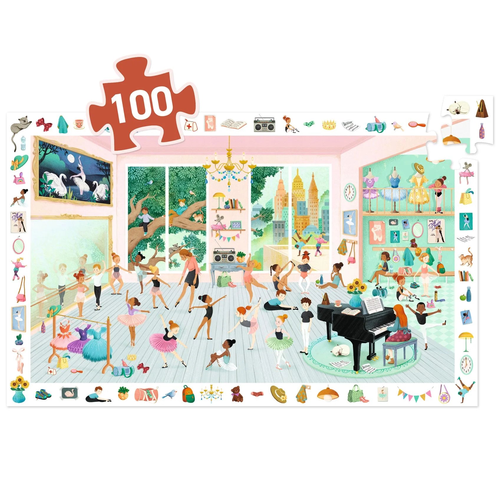 Puzzle osservazione, La scuola di danza - 100 pezzi