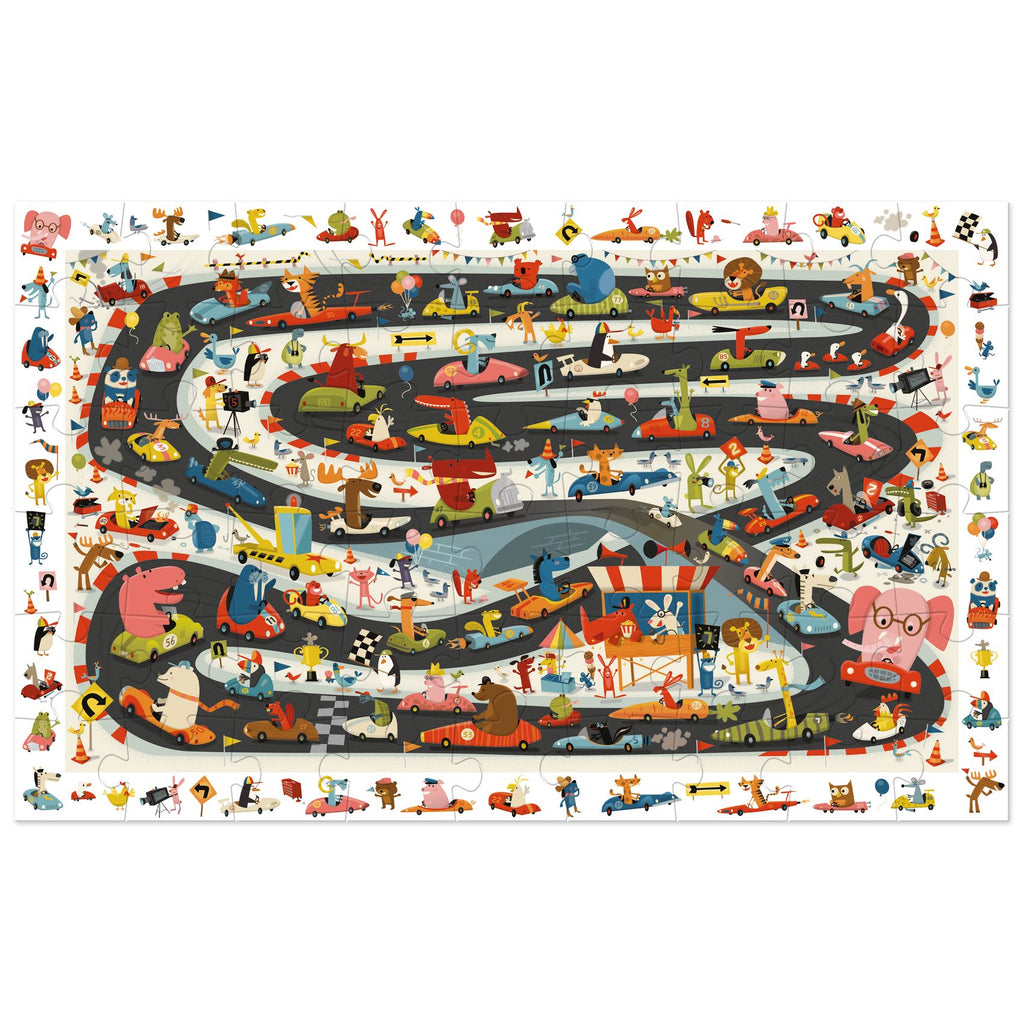 Puzzle d'osservazione Car Rally, 54pz