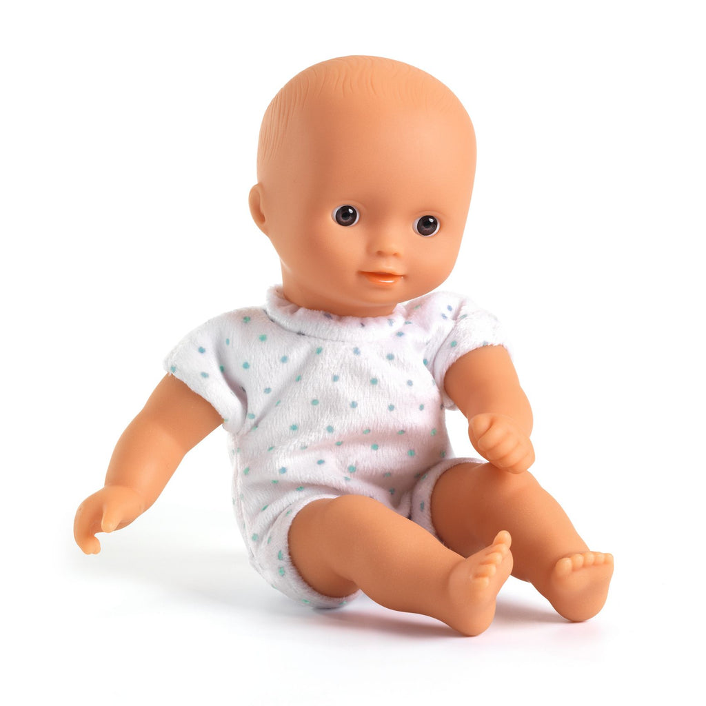 Mini Pomea Sasha doll and cradle