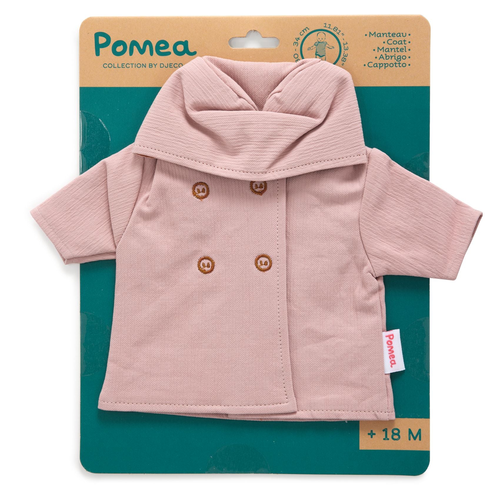 Vestiti per bambole Pomea, Cappotto con cappuccio