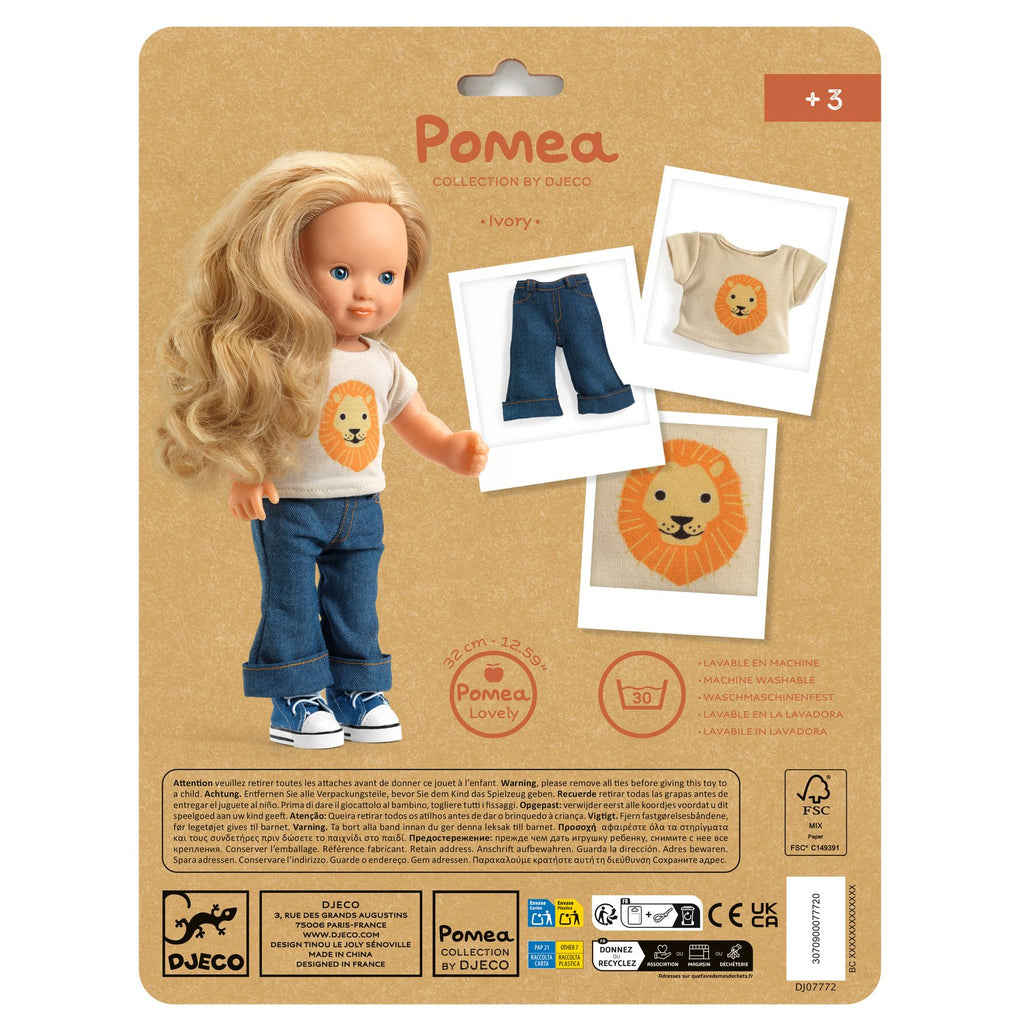 Vestiti per bambole Lovely Pomea, Ivory