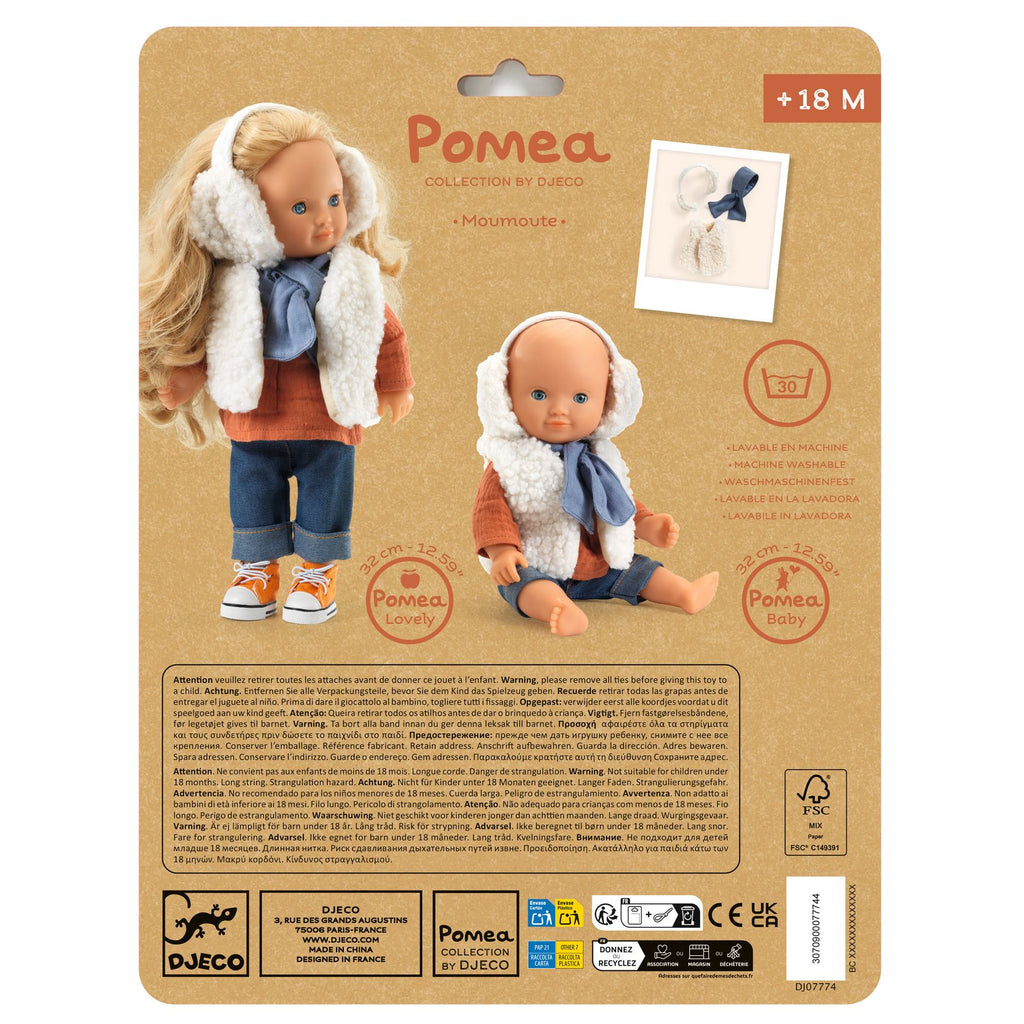 Doll Clothes Lovely Pomea, Moumoute